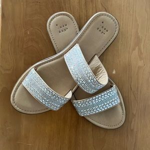 Size 8 A New Day Silver Sandals